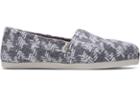 Toms Grey And White Check Print Women's Classics