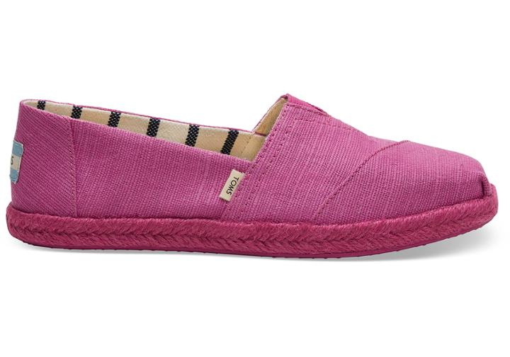 Toms Red Plum Canvas Women's Espadrilles