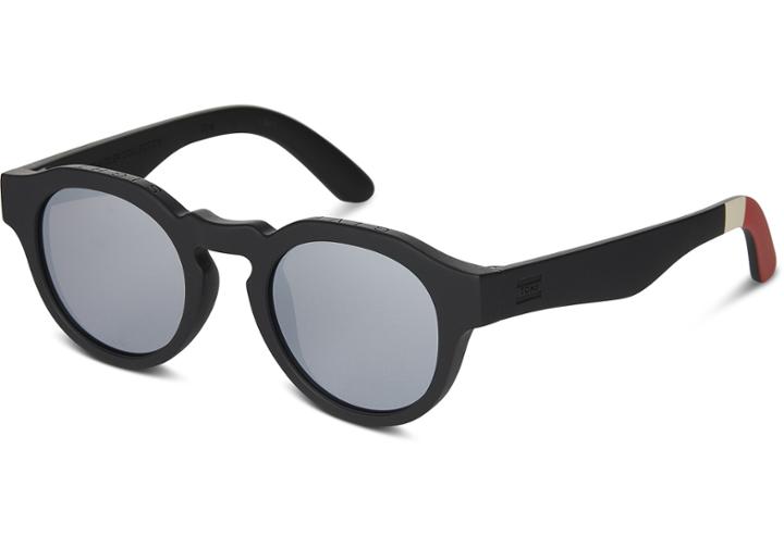 Toms Bryton Toms X Global Citizen Matte Black Sunglasses With Chrome Flash Mirror Lens