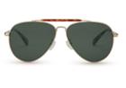 Toms Toms Maverick 301 Yellow Gold Polarized Sunglasses With Green Grey Lens