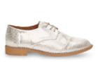 Toms Silver Crackled Leather Women's Brogues