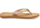 Toms Champage Shimmer Women's Gabi Flip-flop Sandals
