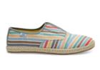Toms Toms Beach Stripe Women's Palmera Espadrilles Shoes - Size 9.5 In Multicolor