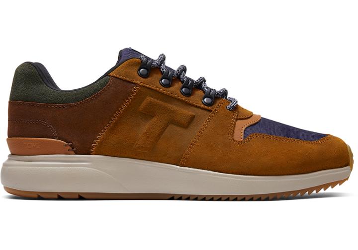 Toms Waterproof Carmel Brown Waxy Suede Men's Arroyo Sneakers