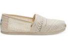 Toms Natural Arrow Embroidered Mesh Women's Classics
