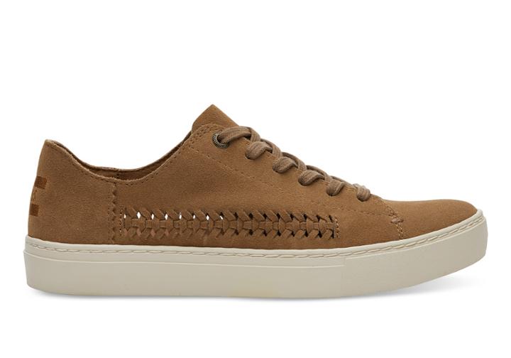 Toms Toms Toffee Suede Women's Lenox Sneakers Shoes - Size 7.5