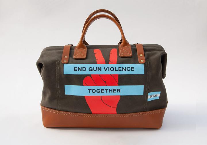 Toms Multi Canvas Leather Trim Egvt Weekender Bag