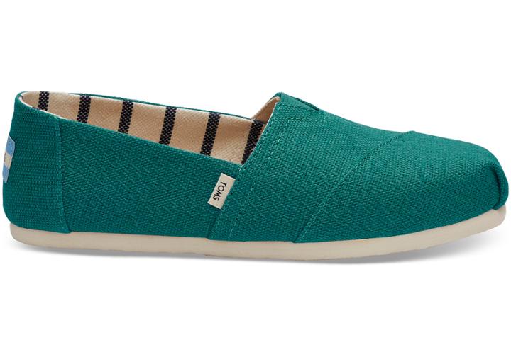 Toms Teal Heritage Canvas Women's Classics