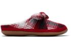 Toms Red Plaid And Bow Women's Ivy Slippers