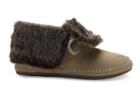 Toms Oxford Tan Suede Faux Hair Women's Zahara Booties