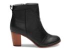 Toms Toms Black Leather Women's Lunata Booties - Size 9