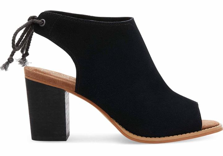 Toms Toms Black Suede Women's Elba Booties - Size 6