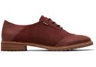 Toms Penny Brown Leather And Suede Women's Ainsley Dress Casuals