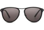Toms Toms Franco Shiny Black Sunglasses With Dark Grey Lens