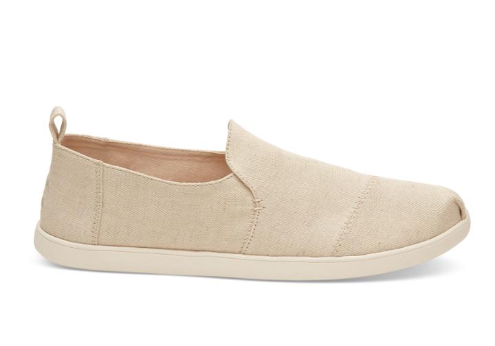 Toms Toms Natural Hemp Men's Deconstructed Alpargatas Shoes - Size 8.5