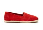 Toms Red Suede Rope Sole Womens Classics