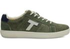 Toms Lichen Green Shaggy Suede Mens Leandro Sneakers