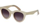 Toms Toms Florentin Matte White Asparagus Sunglasses With Violet Brown Gradient Lens