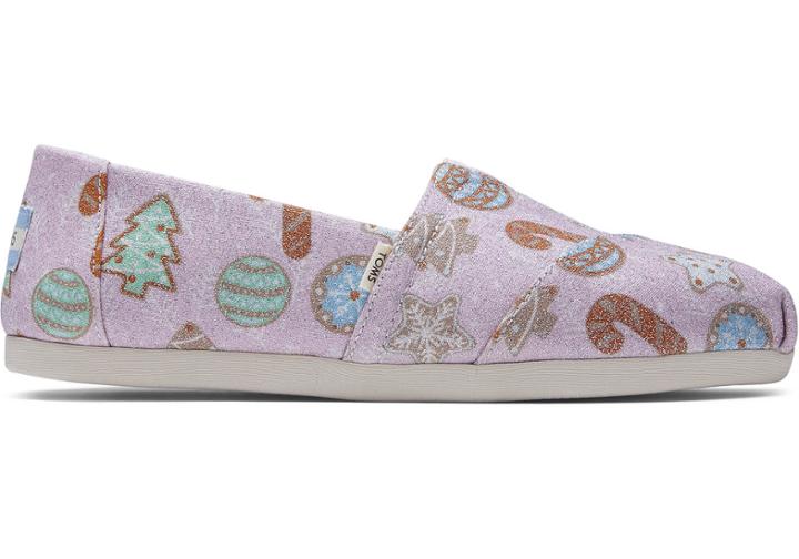 Toms Pink Sugar Cookie Print With Faux Shearling Women's Classics