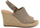 Toms Desert Taupe Suede Women's Monica Wedges
