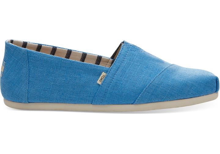 Toms Bliss Blue Heritage Canvas Mens Classics