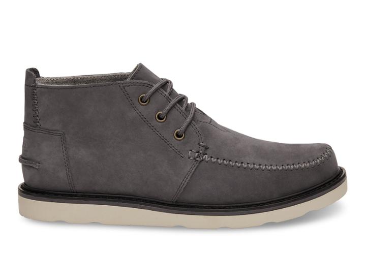 Toms Toms Waterproof Castlerock Grey Nubuck Men's Chukka Boots - Size 11.5