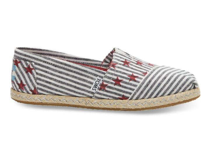 Toms Americana Navy Stars And Stripes Women's Classics