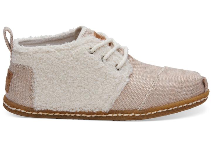 Toms Natural Plush Faux Shearling Women's Bota Boots