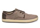 Toms Toms Brown Chambray Men's Paseo Sneakers Shoes - Size 6