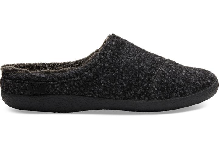 Toms Dark Grey Speckled Felt Men's Berkeley Slippers