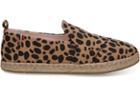 Toms Toms Clare V. Leopard Heritage Canvas Women's Deconstructed Alpargatas Shoes - Size 9