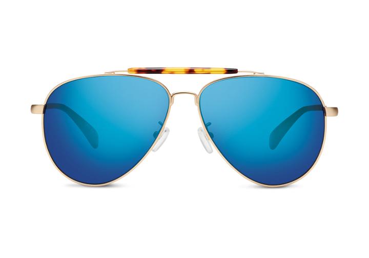 Toms Maverick 301 Satin Gold Zeiss Polarized
