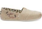 Toms Natural Heritage Embroidered Thankful Women's Classics