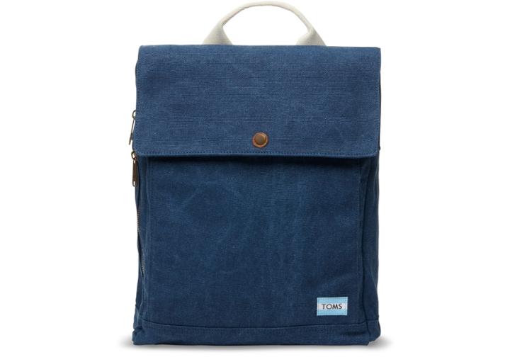 Toms Toms Navy Washed Canvas Trekker Backpack