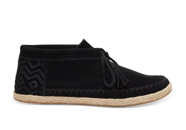 Toms Toms Black Suede Women's Palmera Chukka Booties - Size 10