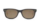 Toms Toms Beachmaster 301 Matte Black Zeiss Polarized Sunglasses With Solid Brown Lens