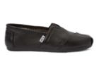 Toms Black Perforated Leather Men's Classics