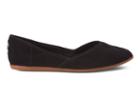 Toms Black Suede Women's Jutti Flats