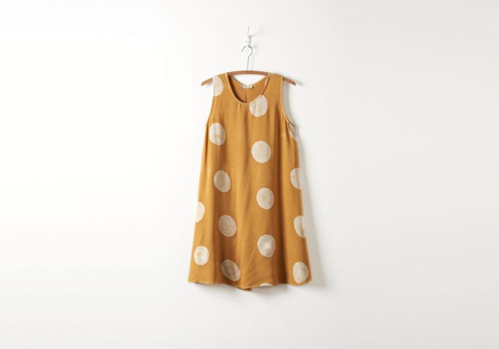 Toms Mustard Polka Dot Trapeze Dress