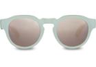 Toms Traveler By Toms Women's Bryton Matte Aqua Glass Sunglasses With Pink Mirror Lens