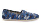 Toms Blue Canvas Cloud Print Women's Classics