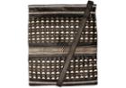 Toms Black Woven Leather Postscript Crossbody Bag