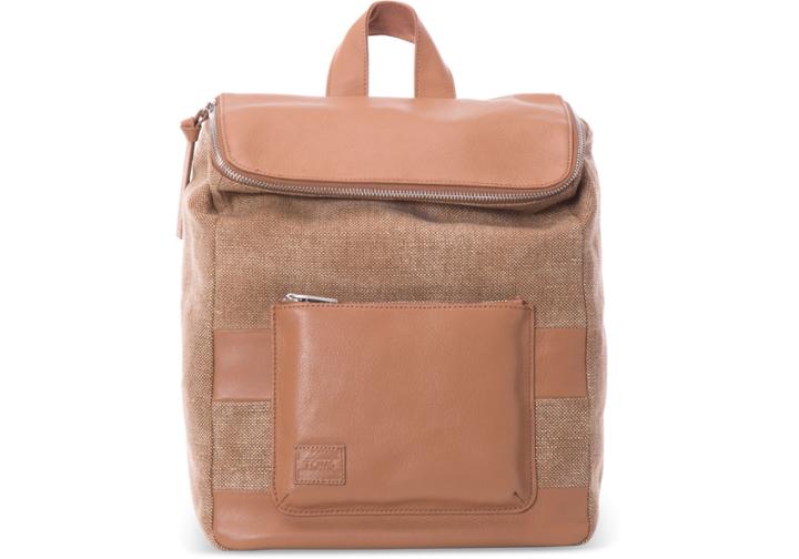 Toms Cognac Multi Texture Leather Mix Endeavour Backpack