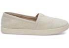 Toms Toms Natural Metallic Herringbone Women's Avalons Shoes - Size 12