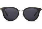 Toms Toms Rey Shiny Black Sunglasses With Dark Grey Lens