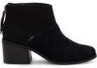 Toms Black Suede And Felt Women's Lacy Booties