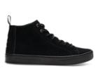Toms Toms Black Suede Men's Lenox Mid Sneakers Shoes - Size 9