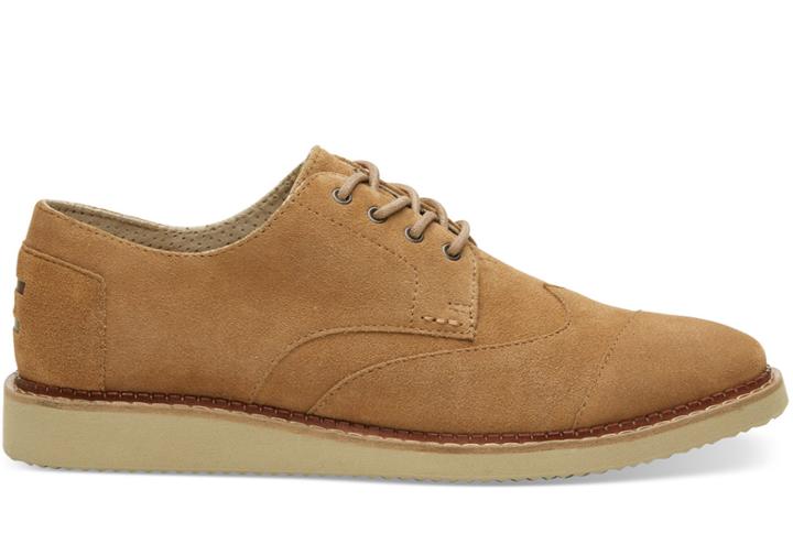 Toms Toms Toffee Suede Men's Brogues Shoes - Size 10