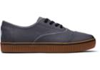 Toms Grey Canvas Mens Cordones Indio