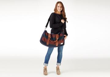 Toms Navy Stripe Weekender